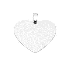 PINGENTE DE CORAÇÃO BANHADO A OURO L