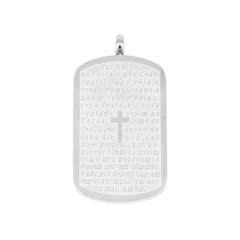 PINGENTE FAITH RETANGULAR