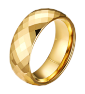 ALIANÇA BASIC ABAULADA FACETADA