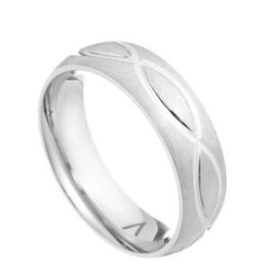 ALIANÇA BASIC ABAULADA FRISO